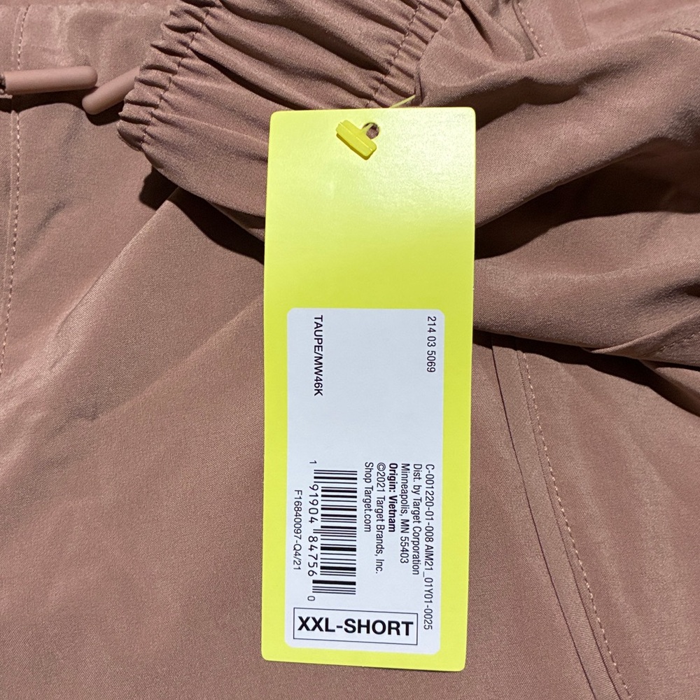 New! Women's All in Motion Tapered Stretch Woven Workout Pants Taupe XXL - Picture 7 of 10